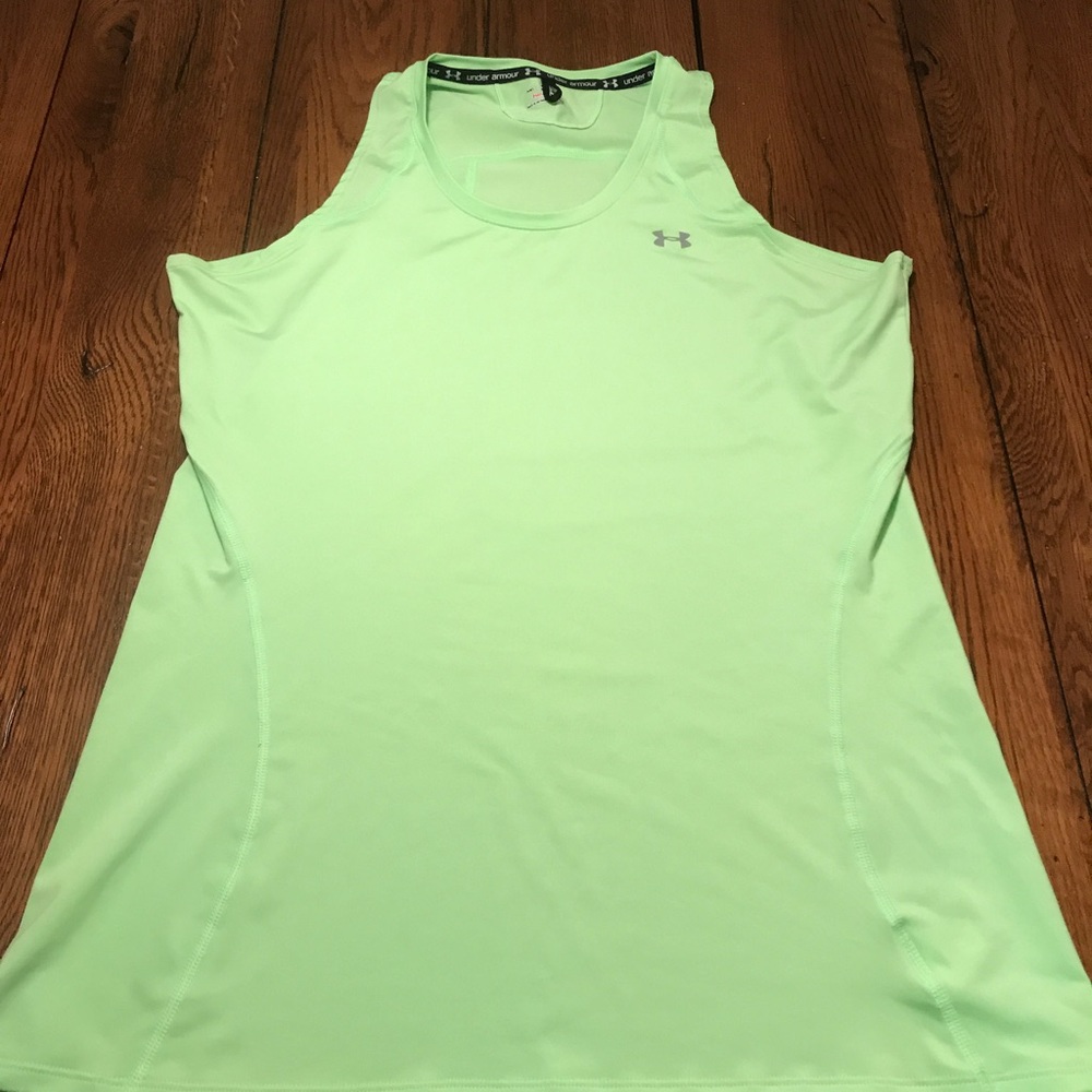 Women's Medium Green Under Armour Heat Gear Tank